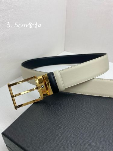 シンプル 合わせやすい モンブラン ベルト 偽物 リバーシブルベルト