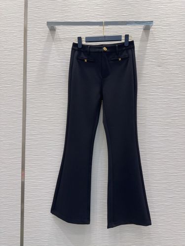 エレガント フレア トラウザーズ ルイ・ヴィトン パンツ コピー ブラック