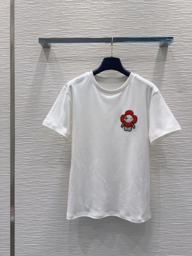 ヴィヴィエンヌパッチTシャツ ルイ・ヴィトン Tシャツ コピー コットン ホワイト