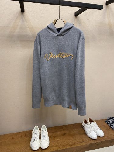 シグネチャー ダブルフェイス ニット フーディ ルイ・ヴィトン パーカー コピー 