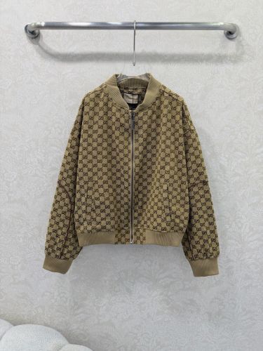 GG ラインストーン ボンバージャケット グッチ ジャケット コピー ベージュ