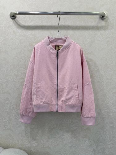 GG ラインストーン ボンバージャケット グッチ ジャケット コピー ピンク