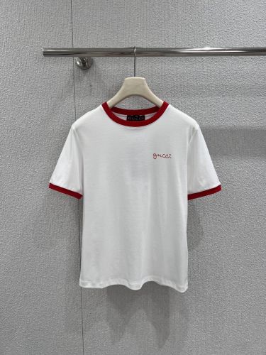 スタイリッシュ スクリプトロゴ リンガーTシャツ グッチ Tシャツ コピー ホワイト