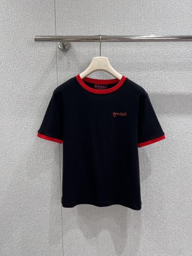 スタイリッシュ スクリプトロゴ リンガーTシャツ グッチ Tシャツ コピー ブラック