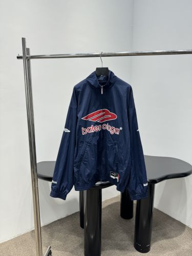 人気 スタイリッシュ ロゴ トラックスーツジャケット バレンシアガ ジャケット コピー ブルー 
