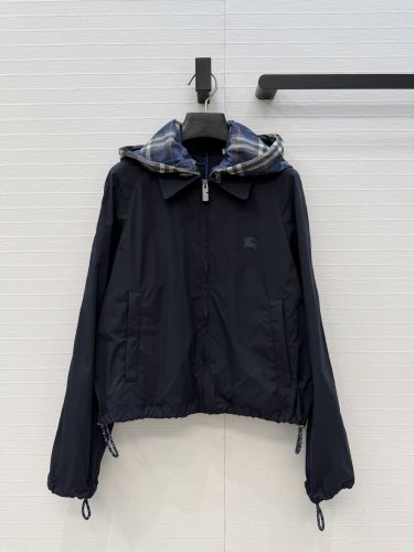 クロップド ニューコット フーデッドジャケット バーバリー ジャケット コピー 