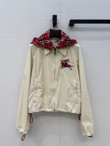 バーバリー ジャケット コピー クロップド ニューコット フーデッドジャケット 