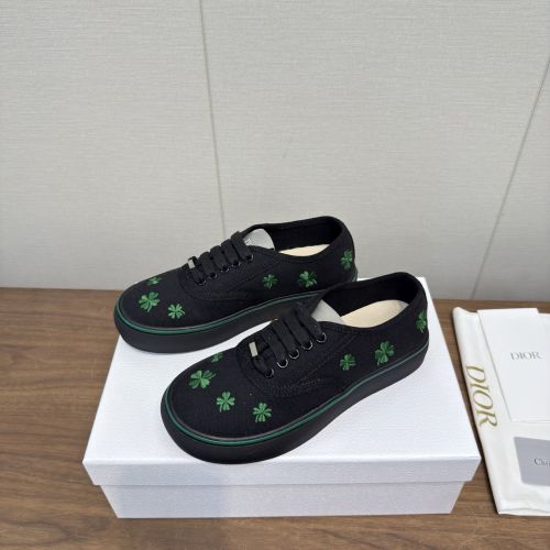四葉のクローバー刺繍 クリスチャン・ディオール Dior Saltwind スニーカー コピー ブラック