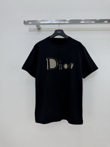 ユニセックス Dior Reverse Tシャツ クリスチャン・ディオール 半袖tシャツ 偽物 ブラック