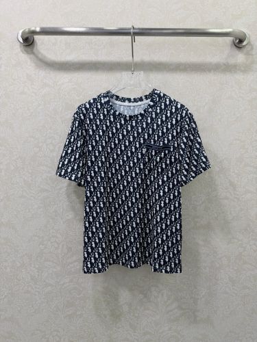 存在感抜群 総柄 半袖Tシャツ クリスチャン・ディオール Tシャツ 偽物 ブラック