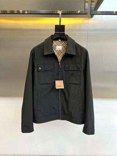 大人 洗練された ブルゾン バーバリー ジャケット 偽物 合わせやすい ブラック