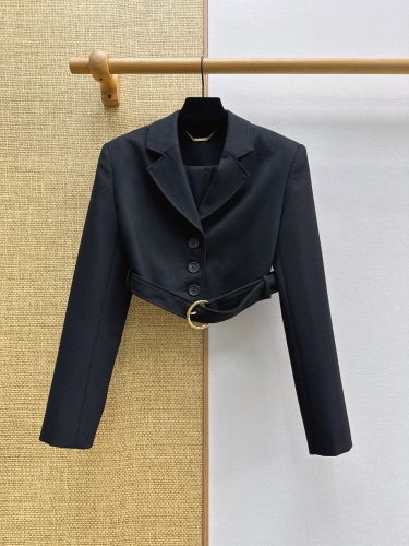 クロップド スペンサージャケット クロエ ジャケット コピー ブラック