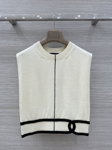 ベスト風 カシミアウォーマー シャネル ニット コピー 合わせやすい アイボリー