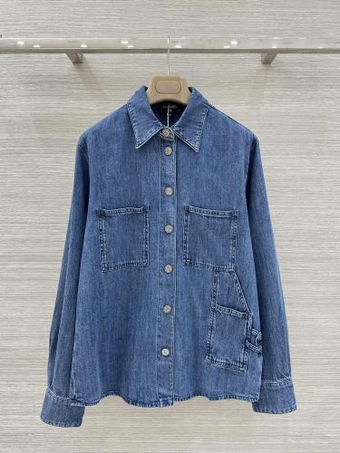 大人 カジュアル CCロゴ デニムシャツ シャネル シャツ コピー レディース