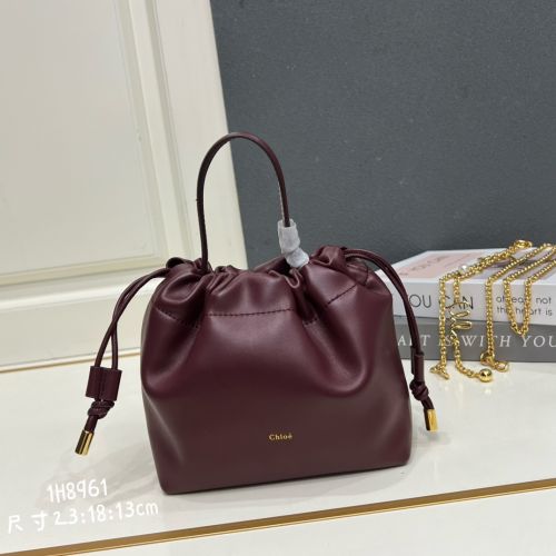 チェーン付き CHLOÉ ICONSショルダーバッグ クロエ バッグ コピー ボルドー