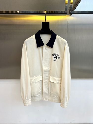 カジュアル 洗練された バイカラー ドルチェ&ガッバーナ ジャケット 偽物 ベージュ