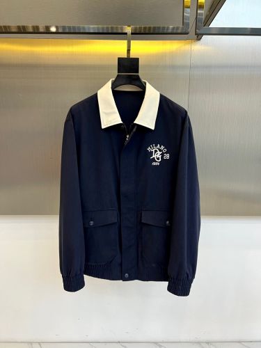 カジュアル 洗練された バイカラー ドルチェ&ガッバーナ ジャケット 偽物 ネイビー
