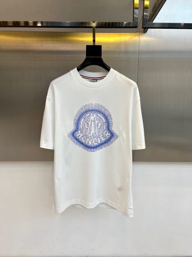 モンクレール Tシャツ 偽物 カジュアル クルーネック 半袖Tシャツ ホワイト