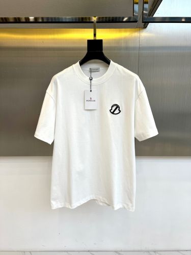 カジュアル ロゴ 半袖Tシャツ モンクレール Tシャツ 偽物 クルーネック ホワイト