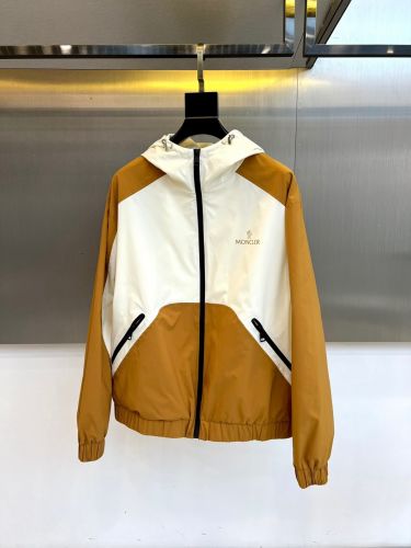 バイカラー フード付き ウインドブレーカー モンクレール ジャケット 偽物 