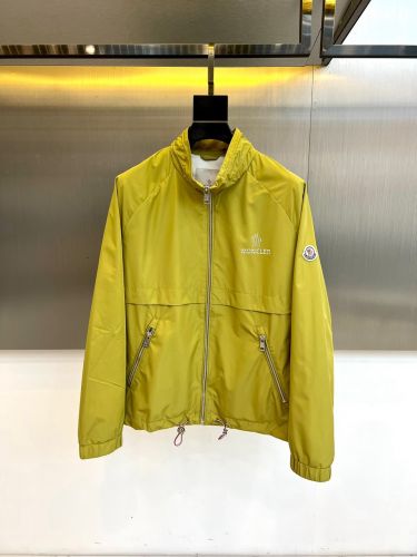 シンプル ロゴ入り スタンドカラー ブルゾン モンクレール ジャケット 偽物 グリーン
