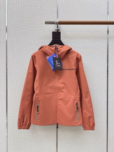 カジュアル スタイリッシュ フーデッドジャケット モンクレール ジャケット 偽物 オレンジ
