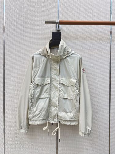 フーデッド ナイロンジャケット モンクレール ジャケット 偽物 ブルゾン