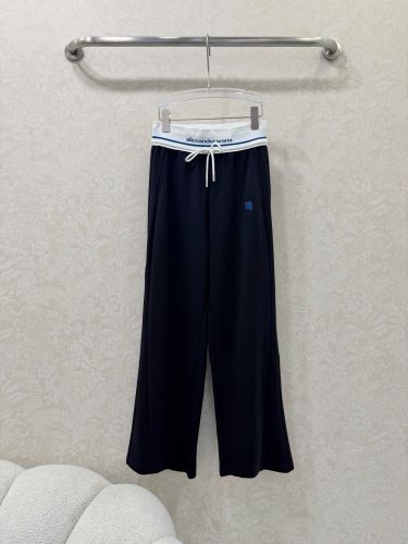 アレキサンダーワング パンツ コピー ロゴウエスト ワイドスウェットパンツ 