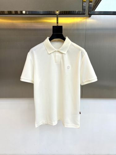 洗練された 上品 半袖 ポロシャツ エルメネジルド・ゼニア Tシャツ 偽物 ホワイト