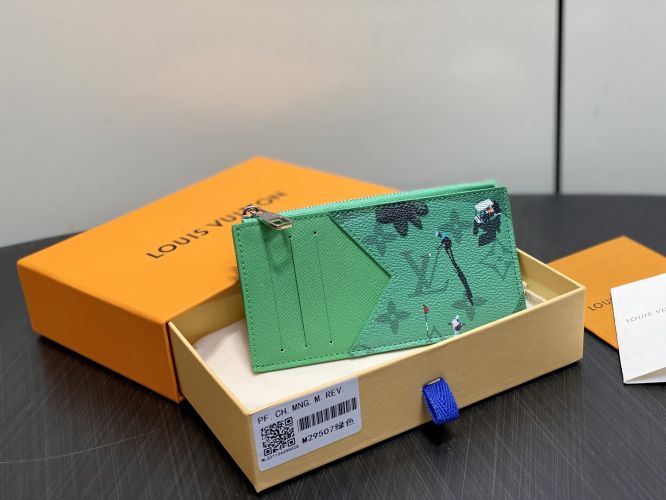 日本限定 ルイ・ヴィトン 財布 スーパーコピー M29507 コインカード･ホルダー グリーン