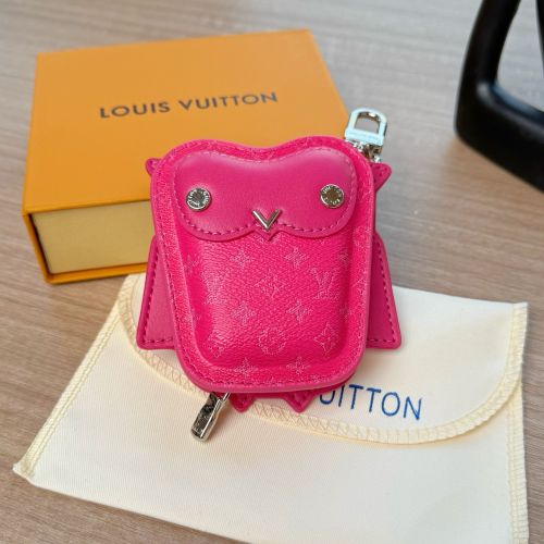 ルイ・ヴィトン キーホルダー 偽物 バッグチャーム･LV オウル ローズピンク