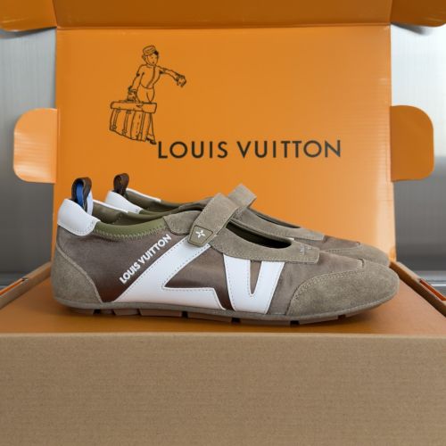 LV スニーカリーナ メリージェーン ルイ・ヴィトン スーパーコピー レディースシューズ ブラウン