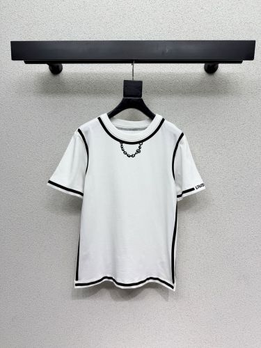 アウトラインプリントTシャツ ルイ・ヴィトン 半袖Tシャツ コピー ホワイト