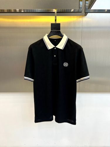 カジュアル 洗練された グッチ Tシャツ 偽物 半袖ポロシャツ ブラック
