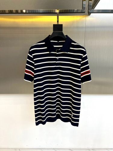 爽やか ボーダー柄 ポロシャツ グッチ Tシャツ 偽物 半袖 ネイビー