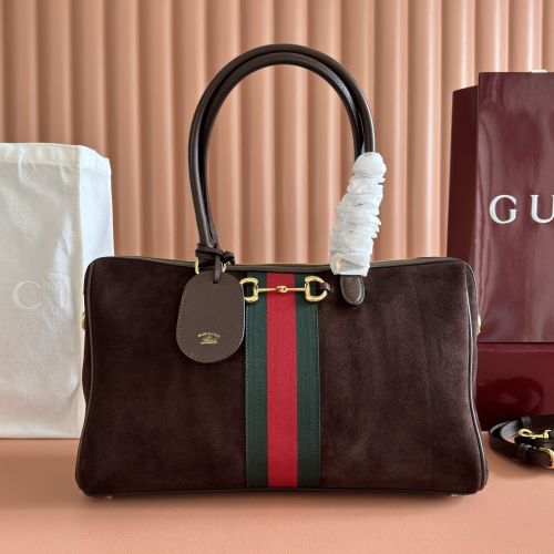 グッチ ボルセット ラージ ボストンバッグ スーパーコピー 866734 ブラウン