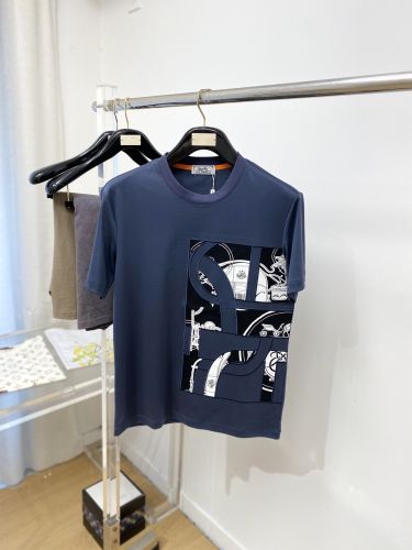 カジュアル お洒落 エルメス Tシャツ コピー 半袖Tシャツ ダークグレー