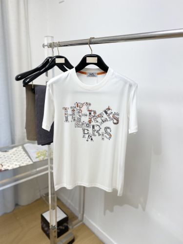 エルメス Tシャツ 偽物 カジュアル お洒落 ロゴ 半袖Tシャツ ホワイト