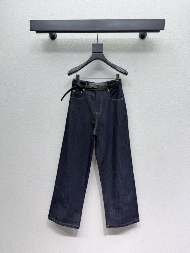 定番 合わせやすい ベルト付き デニムパンツ フェンディ ジーンズ コピー 