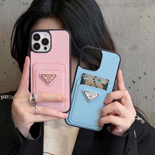 カード収納 トライアングルロゴ付き プラダ スマホケース 偽物 アイフォンケース iPhone17