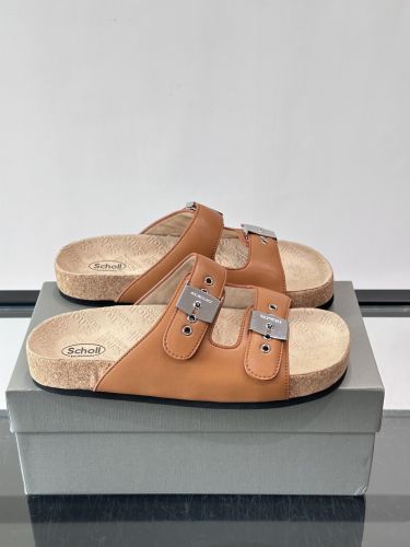 バレンシアガ サンダル コピー BALENCIAGA × Scholl スライドサンダル ブラウン