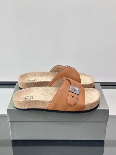 BALENCIAGA × Scholl コラボレーション サンダル バレンシアガ コピー ブラウン