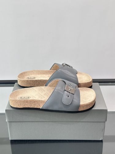 BALENCIAGA × Scholl コラボレーション サンダル バレンシアガ コピー グレー