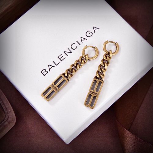 BBロゴ チェーン ドロップピアス バレンシアガ イヤリング 偽物 ユニセックス