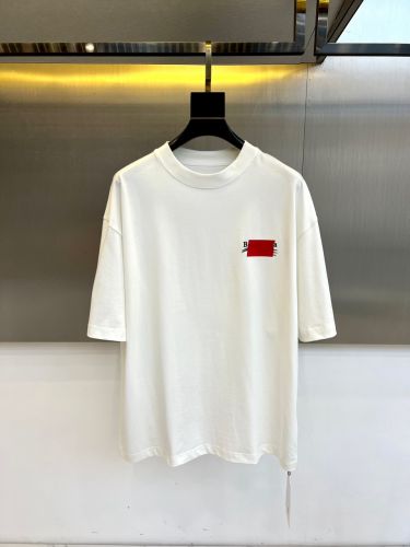 バックロゴ クルーネック半袖Tシャツ バレンシアガ Tシャツ 偽物 ホワイト