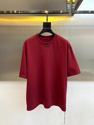 ミニロゴ オーバーサイズ 半袖Tシャツ バレンシアガ Tシャツ 偽物 レッド