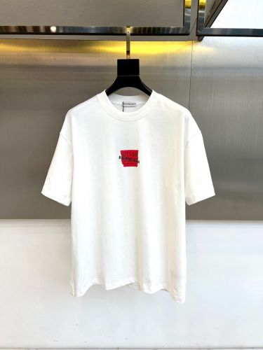 おしゃれ ロゴ クルーネック 半袖Tシャツ バレンシアガ Tシャツ 偽物 ホワイト