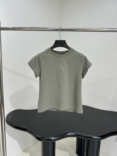 シンプル ロゴ刺繍 クルーネック バレンシアガ Tシャツ コピー 半袖Tシャツ