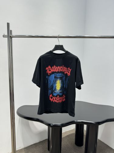 バレンシアガ Tシャツ コピー プリント 半袖Tシャツ ユニセックス 