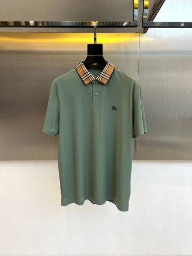 バーバリー Tシャツ 偽物 シンプル 上品 半袖 ポロシャツ グリーン